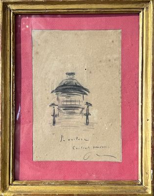 Ecole début XXe siècle. "La voiture".