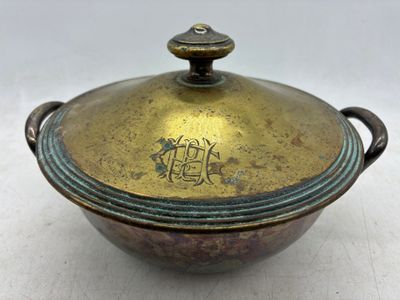 CHRISTOPHLE légumier couvert en métal argenté et couvercle e…