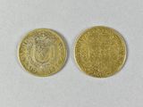 two gold sovereigns, one of which is a sovereign and the other of which is a sovereign