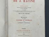 the front page of a book with the title of de j racine