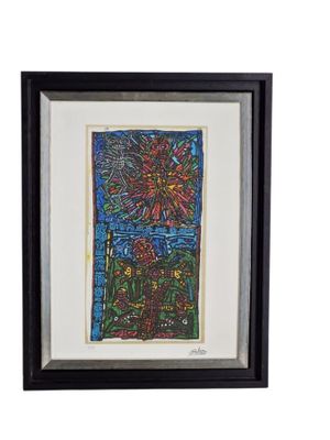 Robert Combas (né en 1957), "Composition", lithographie en c… - Photo 1