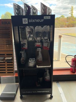 a drink dispenser that is on display in a store