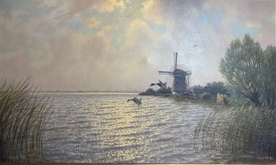 JACOBUS LEONARDUS VAN DER MEIDE (1910-2002) Paysage de Holla…