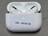 a pair of airpods that are sitting on a table