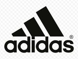 un logo adidas en noir et blanc sur fond transparent