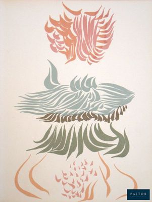 un dessin représentant une femme avec un oiseau sur la tête