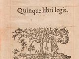 an old book with a picture of a man and a dog in it