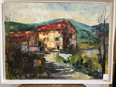 B. Davy HST SBG, Paysage à la maison rouge 60x81