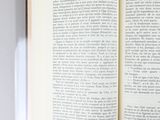 a open book with a picture of a cat on it