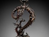 an image of a bronze vase with a dragon on it