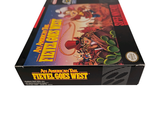 a box with a video game on it on a white surface