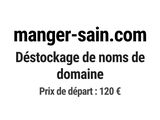 manger - sain com desstockage de nons de domaine