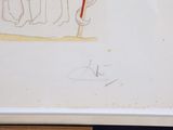 a picture of a drawing of a group of people on a beach