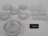 a lot of glass items that are on the table