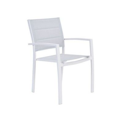 Lot de 6 Fauteuils de jardin en aluminium, NATERIAL Orion be…