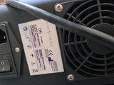 a close up of a blower with a label on it