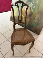 Chaise style Louis XV rocaille, assise cannée (photo 2)