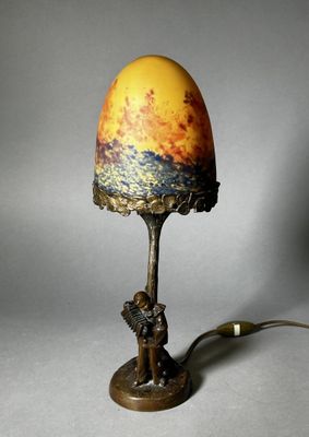 l'image d'une lampe posée sur une table