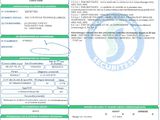 a close up of a sheet of paper with a barcode on it