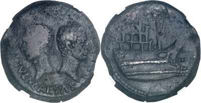 a close up of a coin with an image of a man on it