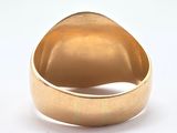 an image of a close up of a gold ring on a white surface