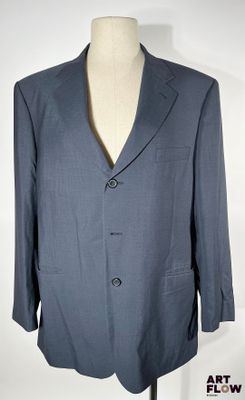 HUB UOMO - Costume 2 pièces en laine vierge bleu marine - Ta…