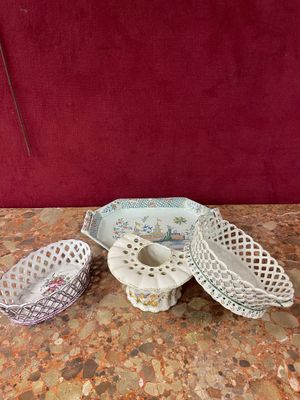 three bowls and a bowl on a table