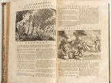 an open book with a picture of a group of people on it