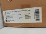 a box with a label on it sitting on a table