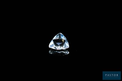 a white diamond on a black background