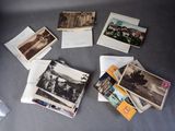 many old postcards on the table with pictures on them