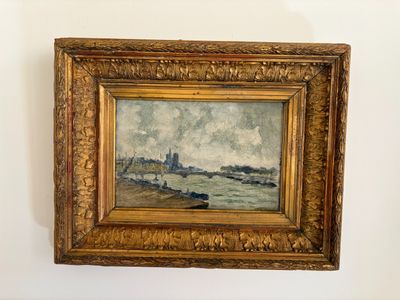 a picture of a painting hanging on the wall