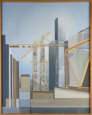 Anaël TOPENOT DEL DEBBIO (1942-2018) "Construction de la tou…