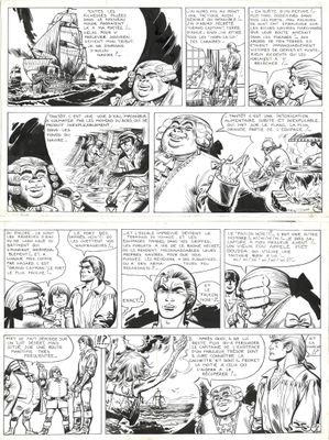 JIJE (1914-1980). Les nouvelles aventures de Barbe rouge.