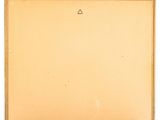 an old picture of a piece of paper with a triangle on it
