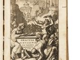 un vieux livre avec le dessin d'un homme sur un cheval