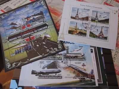 5.57 - Timbres Thematique Concorde Obliteres - 22 Blocs (Afr…