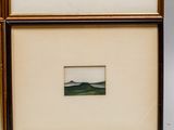 an image of a picture of a mountain in a frame