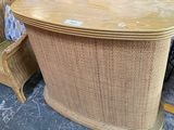 an image of a wicker bar in the middle of a room