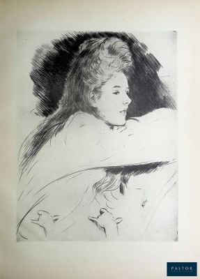 un dessin en noir et blanc représentant une femme tenant un chat dans ses bras