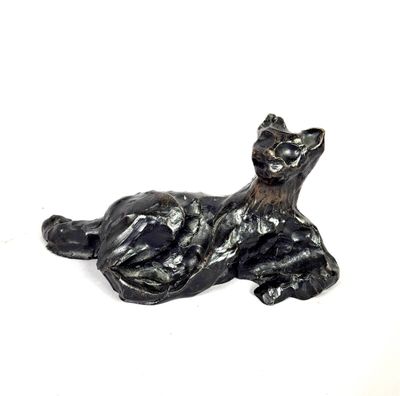 Henri ALBY (1929-2002) (d'après) : "Chat", épreuve en bronze…
