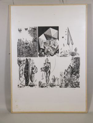une image représentant un dessin d'un homme et d'une femme dans un jardin