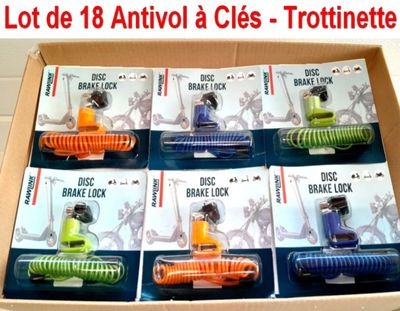 Lot de 18 Antivols ( NEUFS ) à Clés pour Trottinette ou Autr…