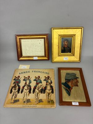 three framed pictures of men on horseback, one of which is wearing a hat and one of which is wearing