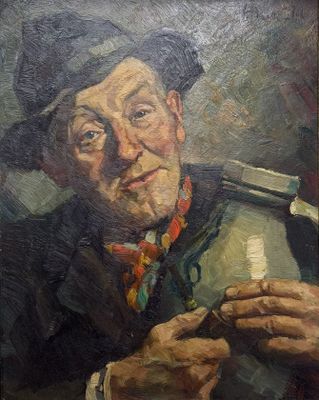 Harry HAERENDEL (1896-1991) Portrait d'un antiquaire