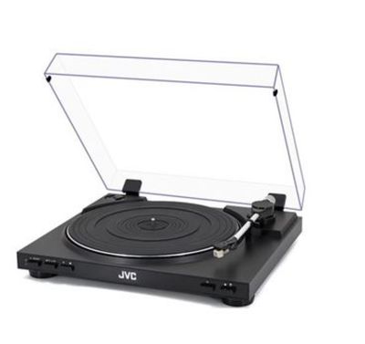 Platine vinyle JVC AL-F55B. Une charnière cassée.