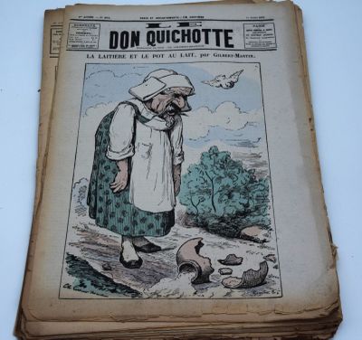 un vieux livre avec, au milieu, l'image d'un homme