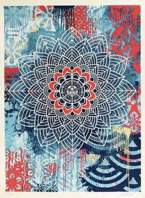 Shepard Fairey - Chaos Mandala 2, 2025