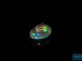 an image of a glowing object in the dark