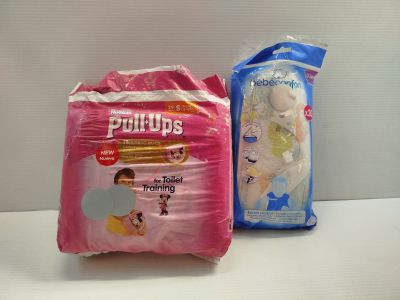 two bags of baby wipes and a bag of baby wipes